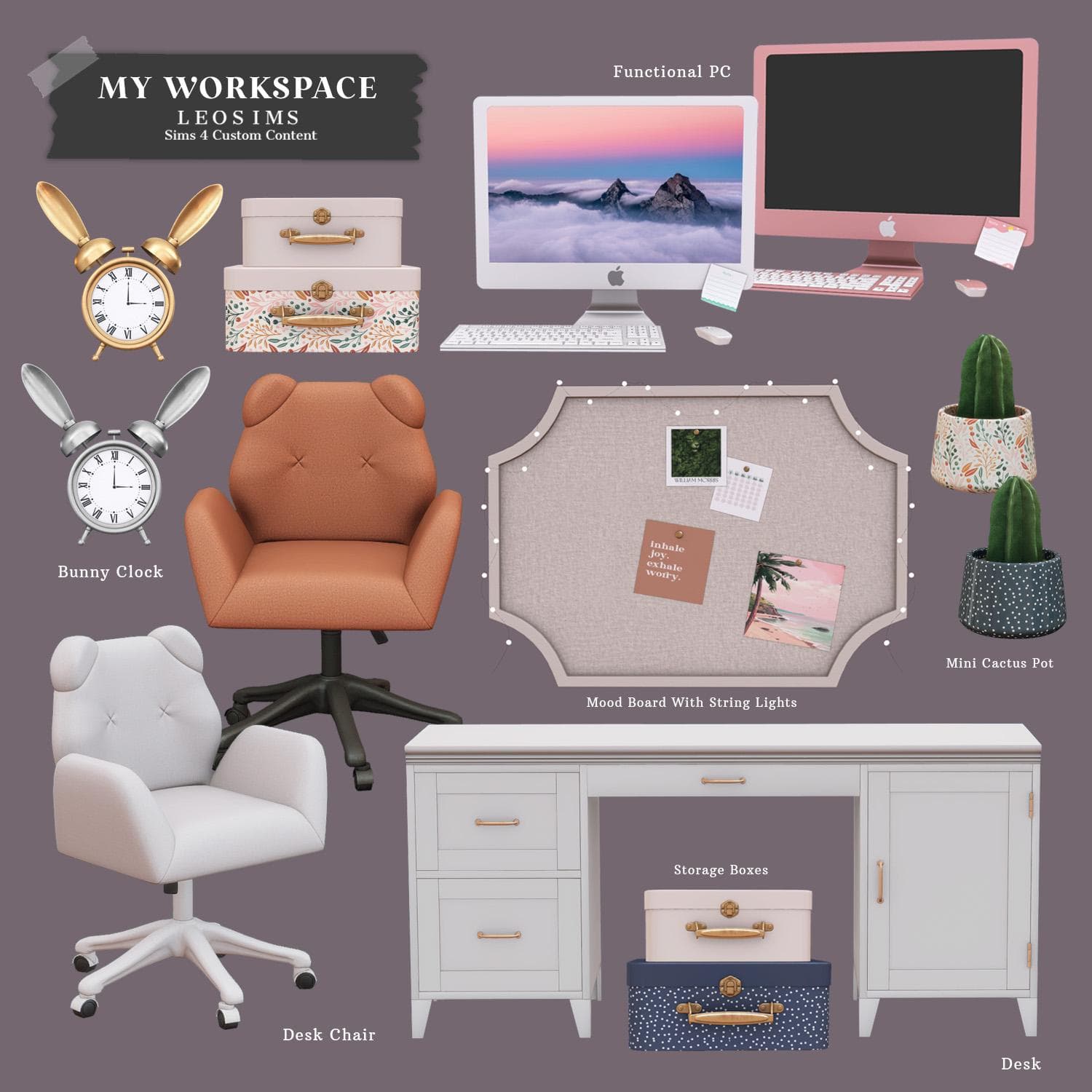 Скриншот мода Набор мебели для офиса My Workspace